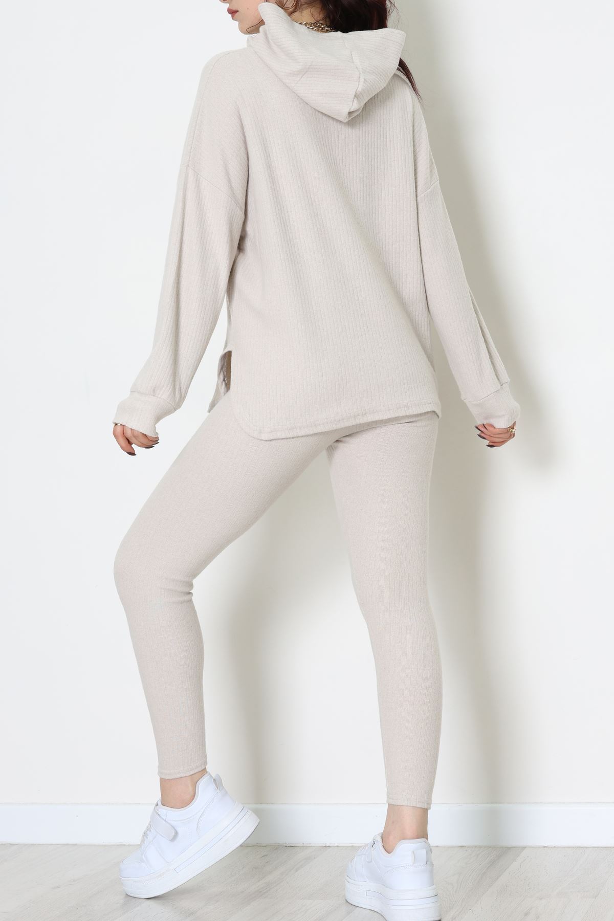 Raporlu İnterlok Kapşonlu İkili Takım Taş - 55040.1567.