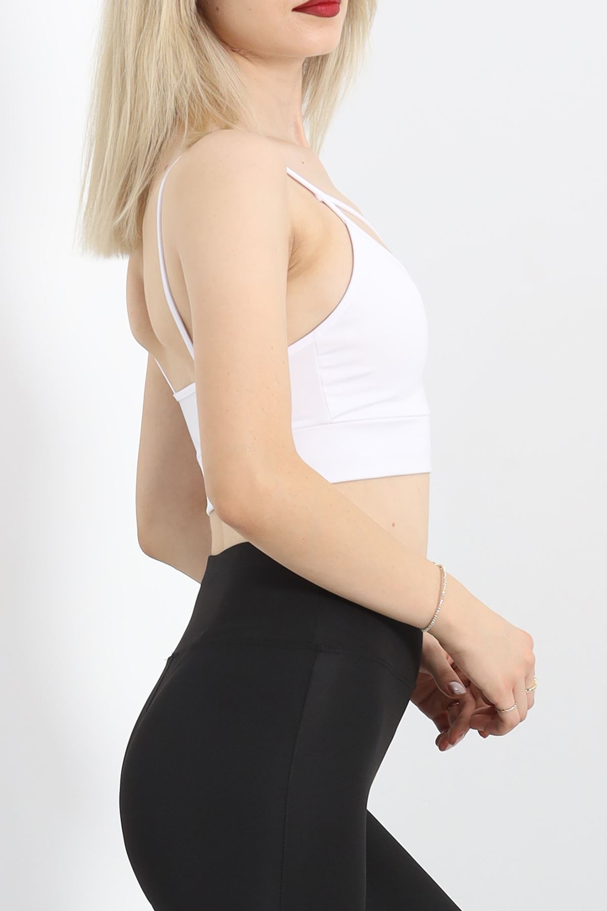 Askılı Spor Bustiyer Beyaz - 9022.125.