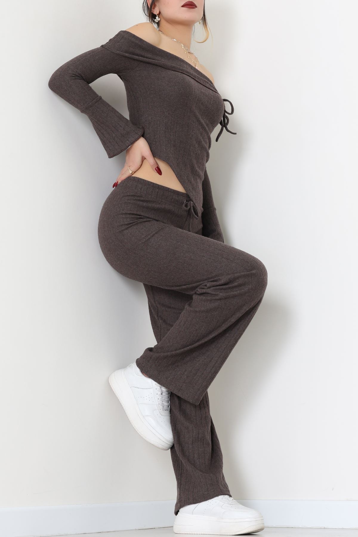 Madonna Yaka İnterlok Takım Kahve - 42829.1567.