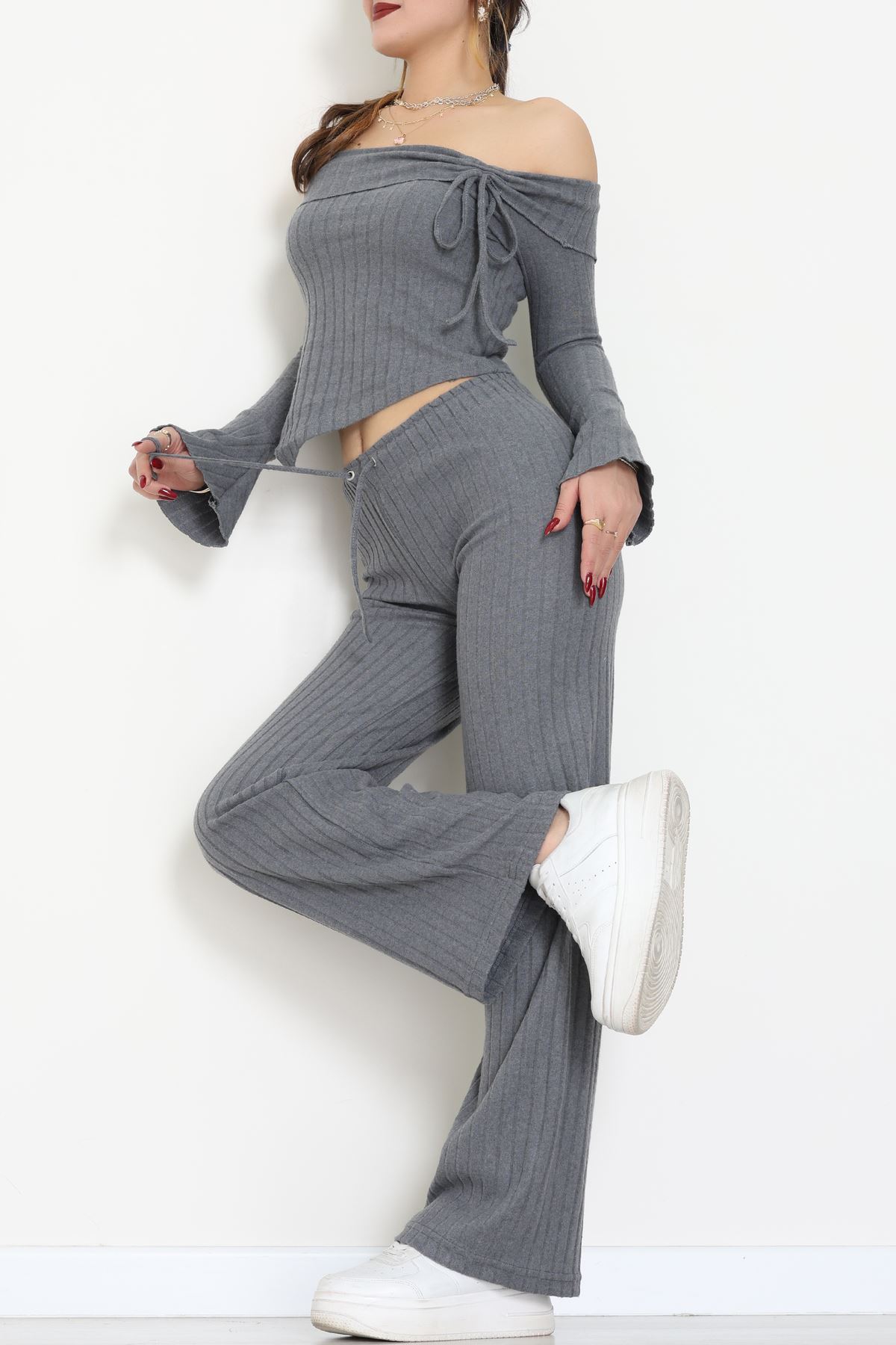 Madonna Yaka İnterlok Takım Füme - 42829.1567.