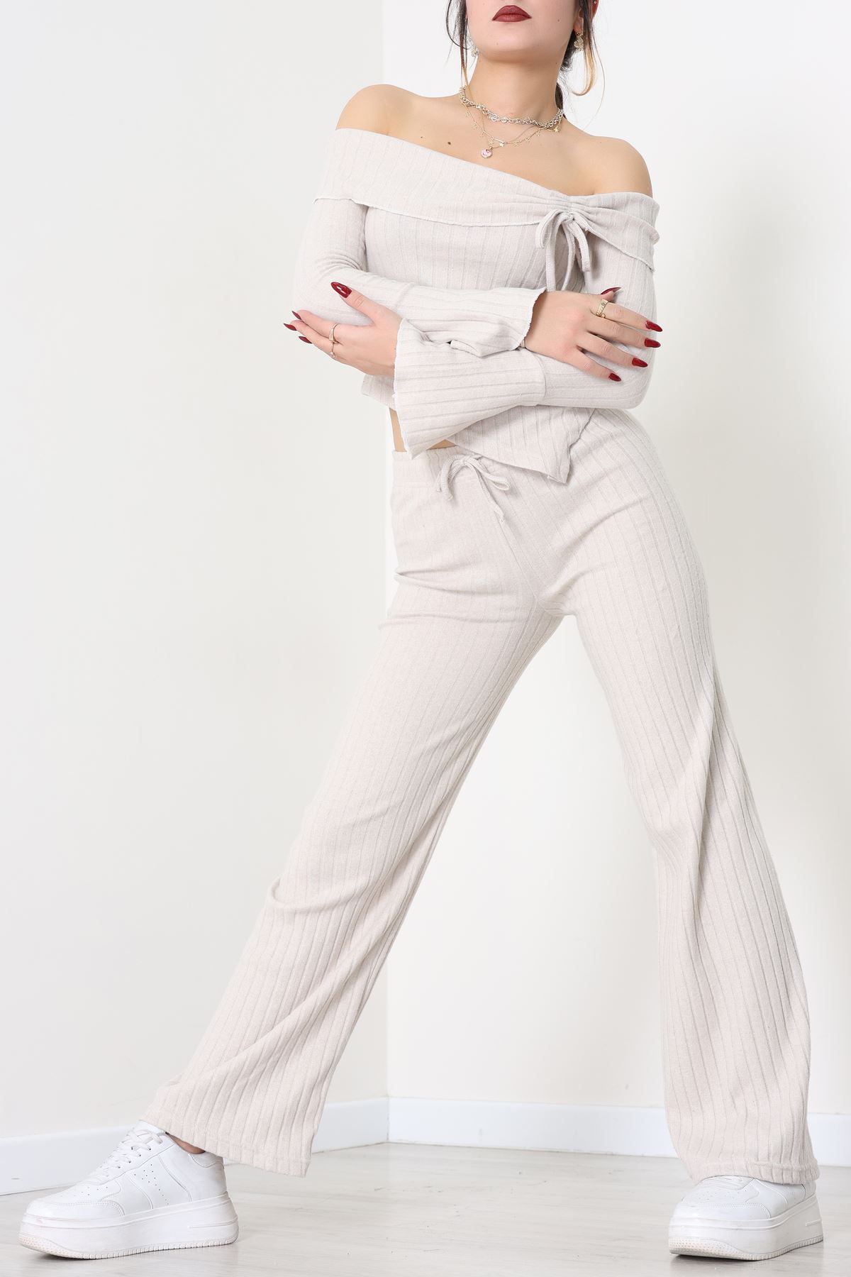 Madonna Yaka İnterlok Takım Bej - 42829.1567.