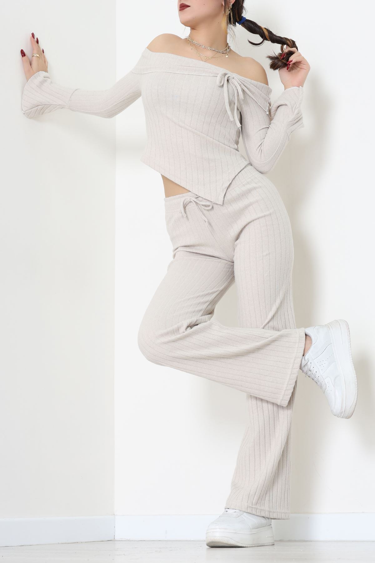 Madonna Yaka İnterlok Takım Bej - 42829.1567.