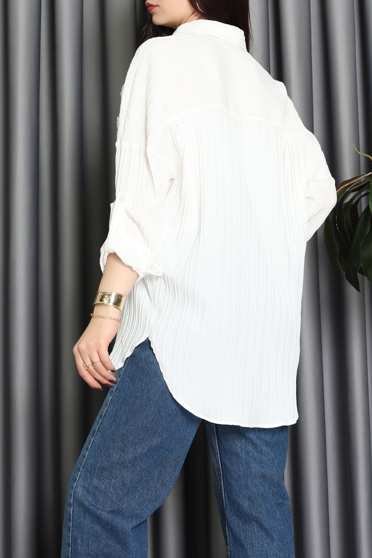 Siena Kumaş Gömlek Ekru - 2357.1602.