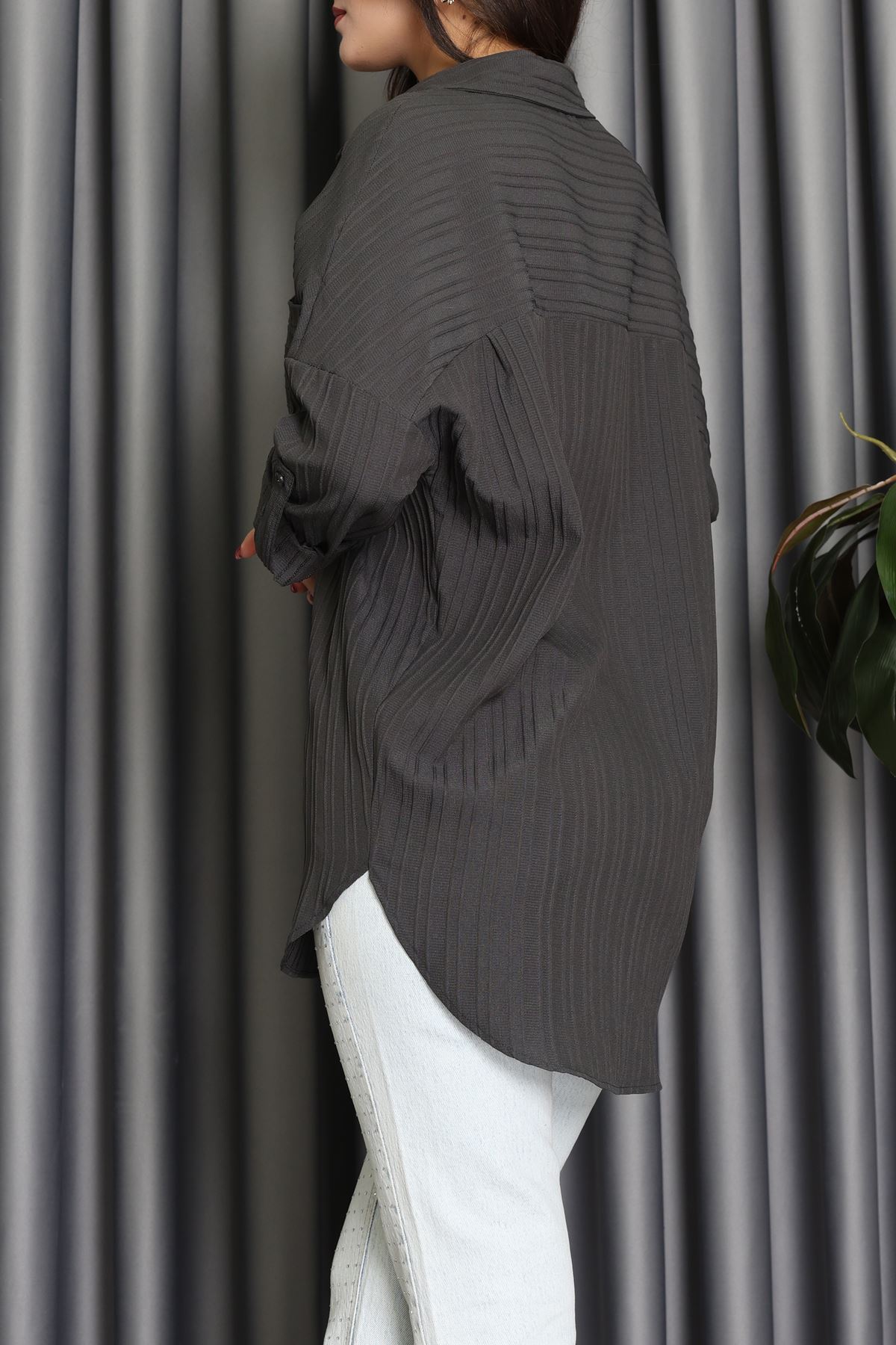 Siena Kumaş Gömlek Antrasit - 2357.1602.