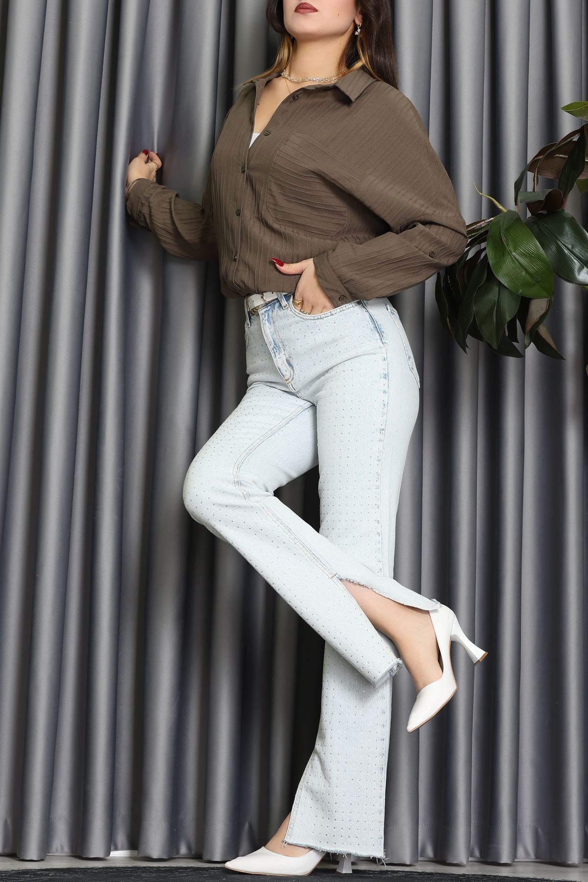 Siena Kumaş Gömlek Haki - 2357.1602.