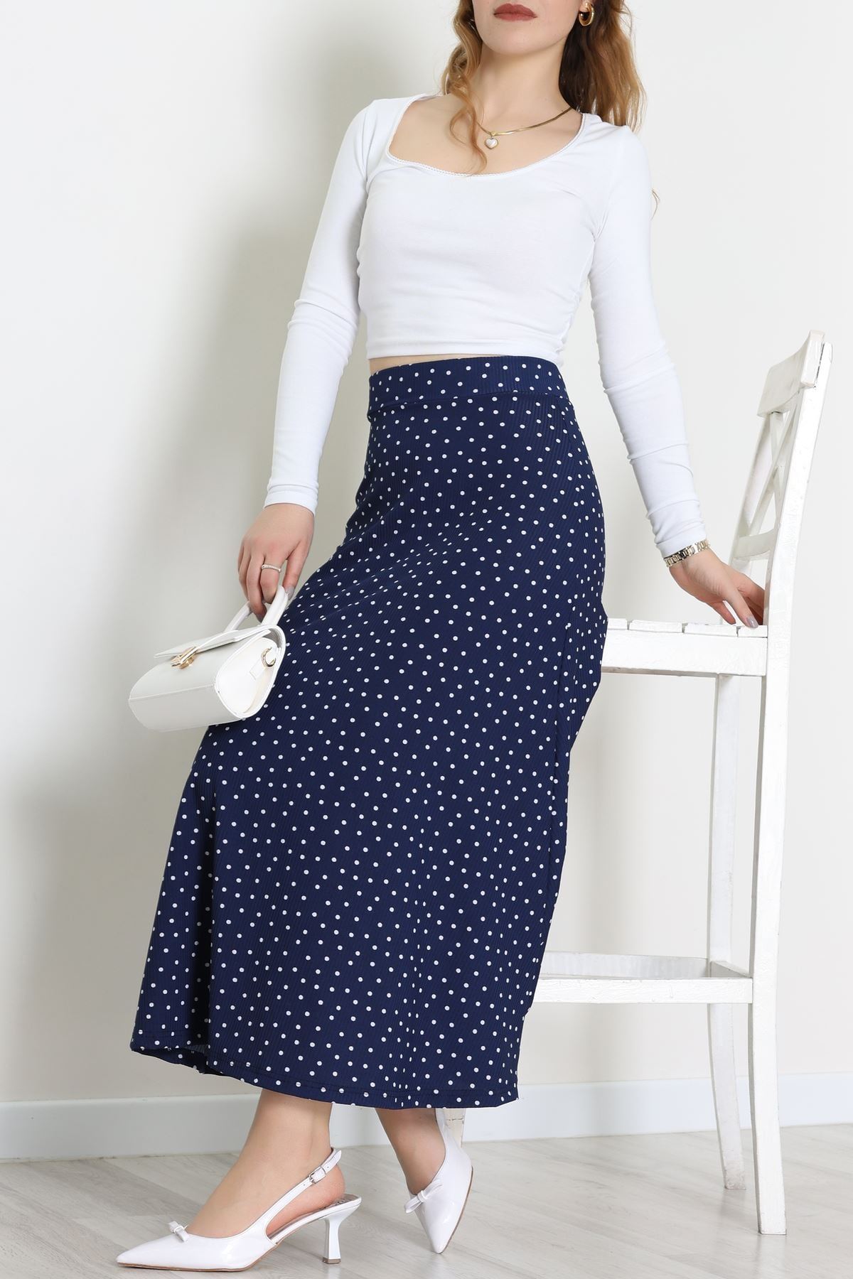 Kaşkorse Etek Lacivert - 52204.1355.