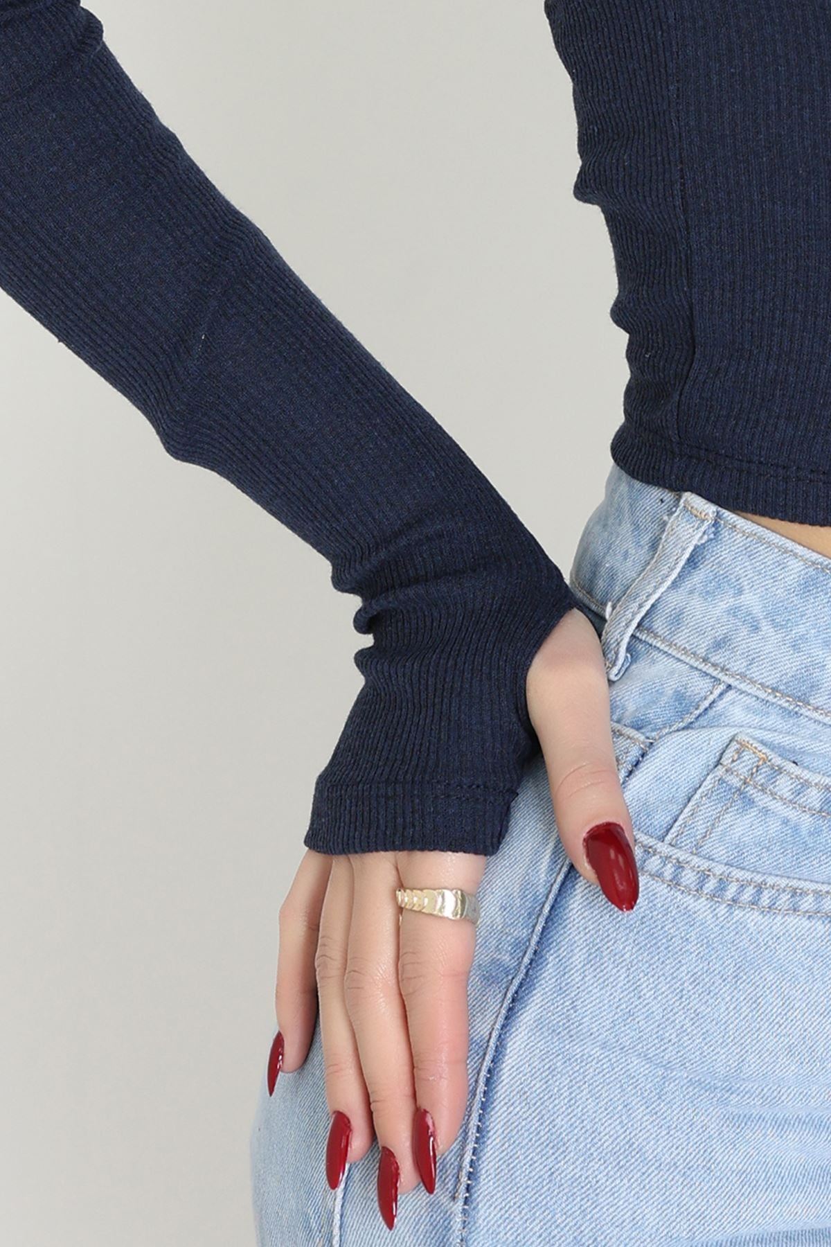 Kapşonlu Parmak Geçmeli Body Laci - 70769.1567.