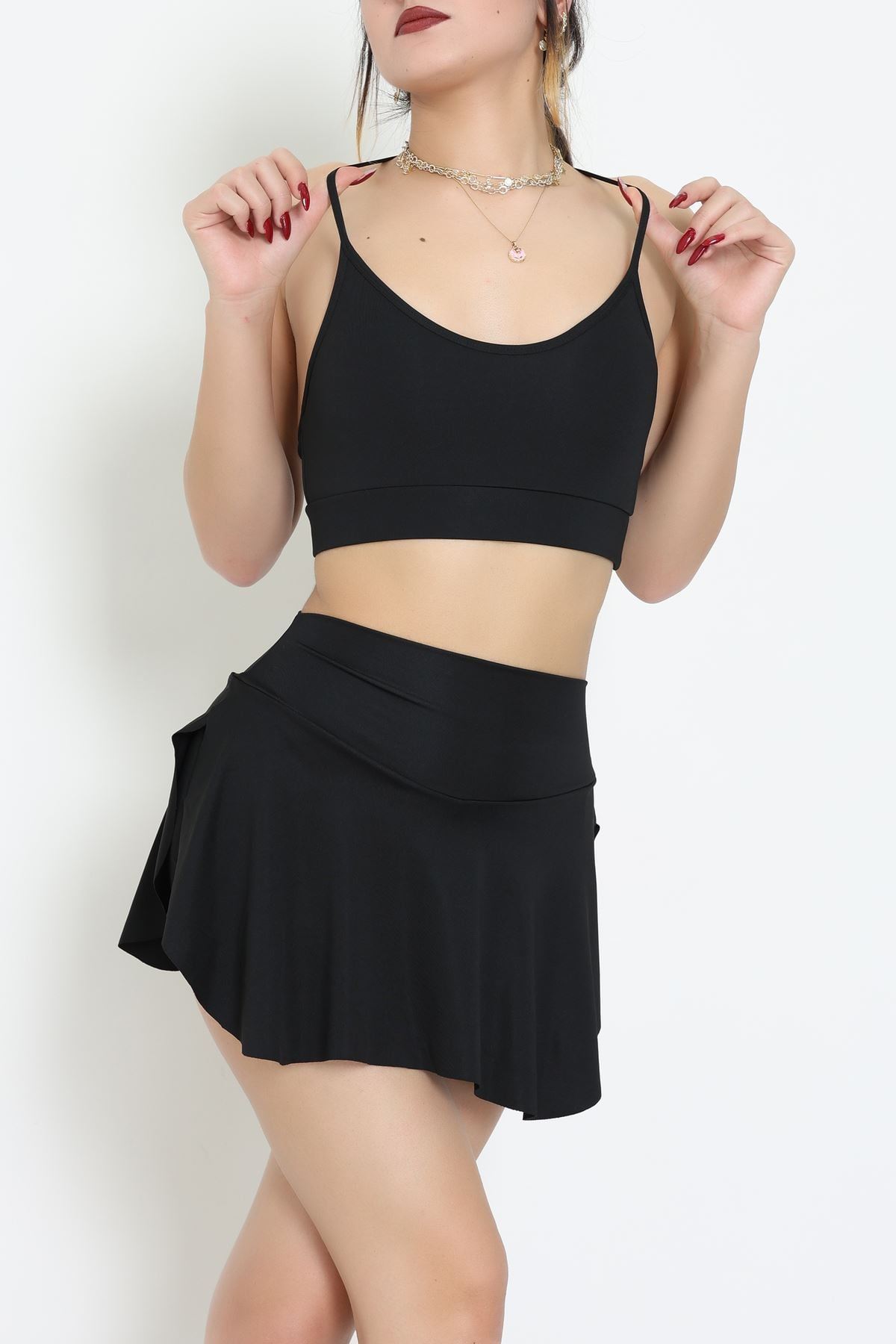 İp Askılı Kaplı Büstiyer Siyah - 70850.125.