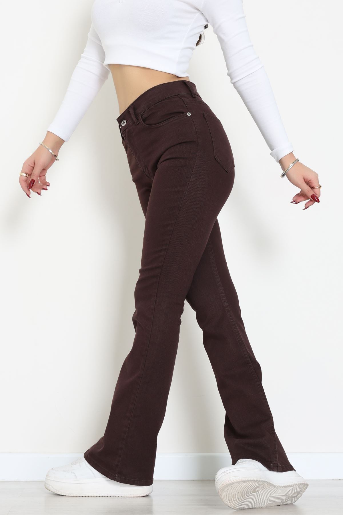 İspanyol Kot Pantolon Kahve - 31397.2088.