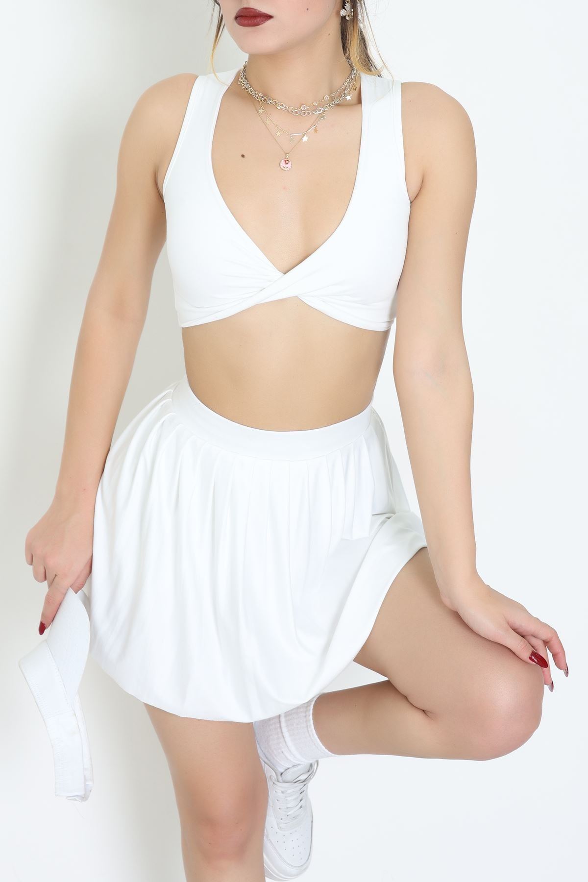 Düğümlü Kaplı Büstiyer Ekru - 9047.125.