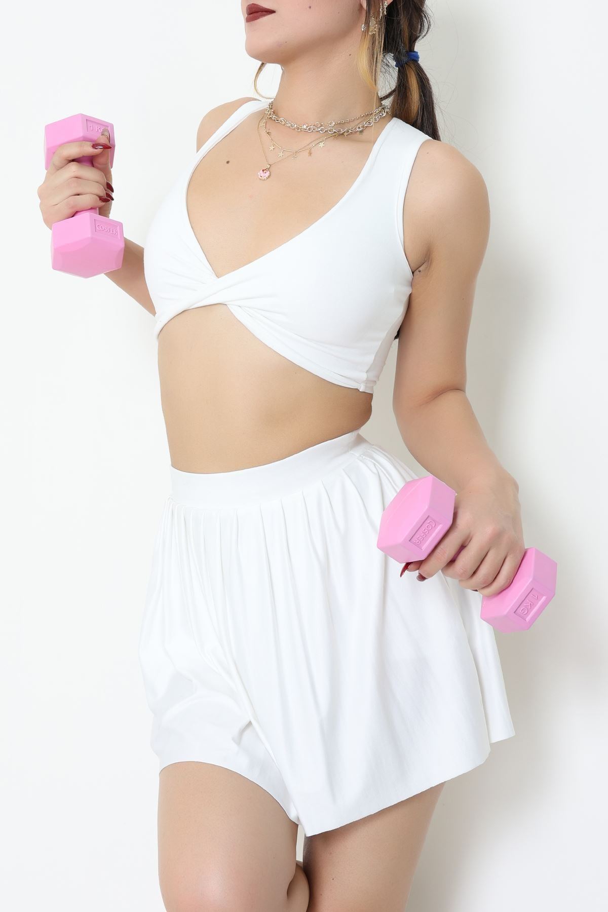 Düğümlü Kaplı Büstiyer Ekru - 9047.125.