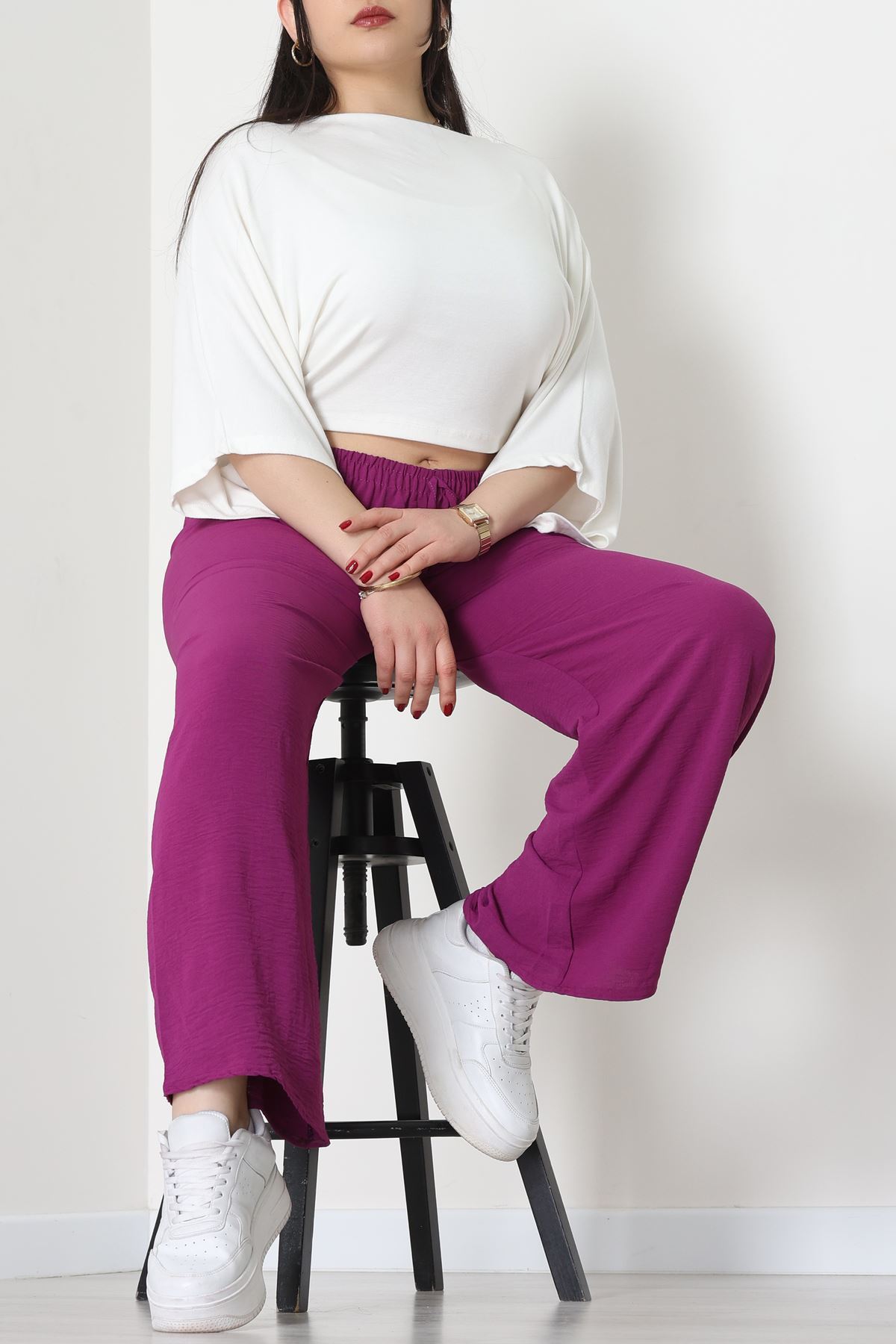 Büyük Beden Ayrobin Alt Mor - 52126.1567.