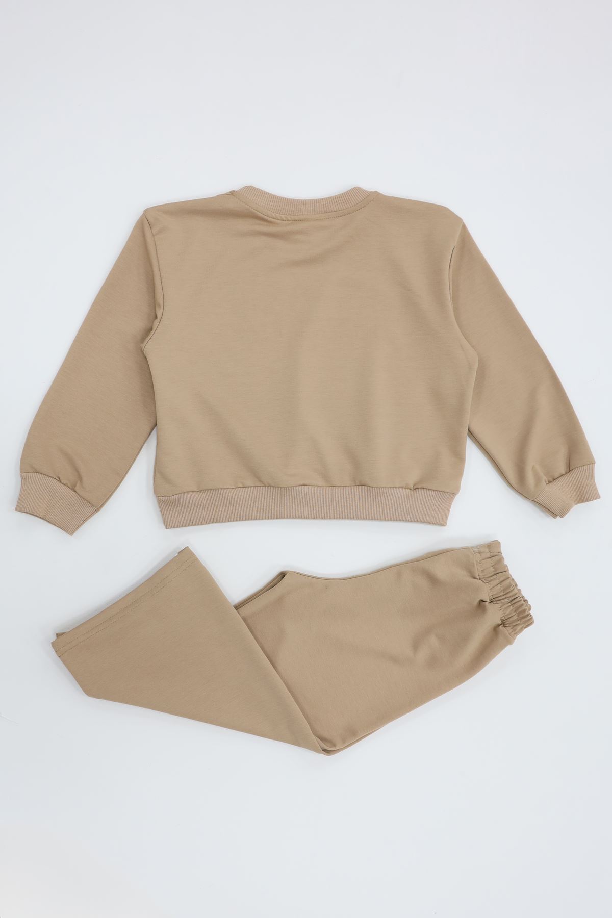 4-10 Yaş 2 İplik İkili Takım Vizon - 52186.1776.