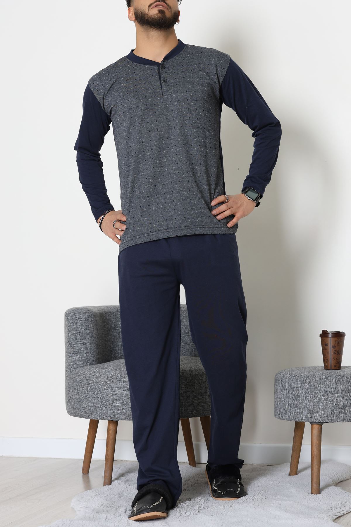 Süprem Jakarlı Erkek Pijama Takımı Anti - 70888.1838.