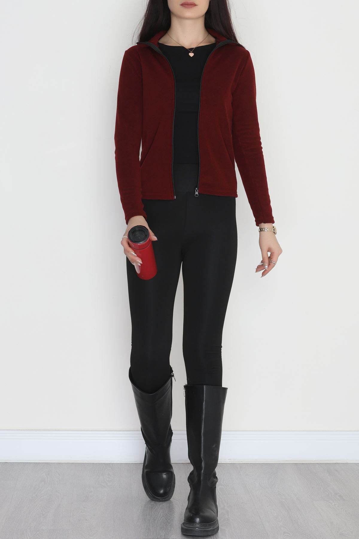 Polar Ceket Bordo - 52032.053.