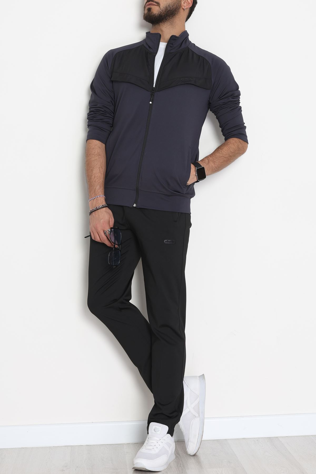 Önü Parçalı Dalgıç Erkek Eşofman Takımı Antrasit - 42536.1937.