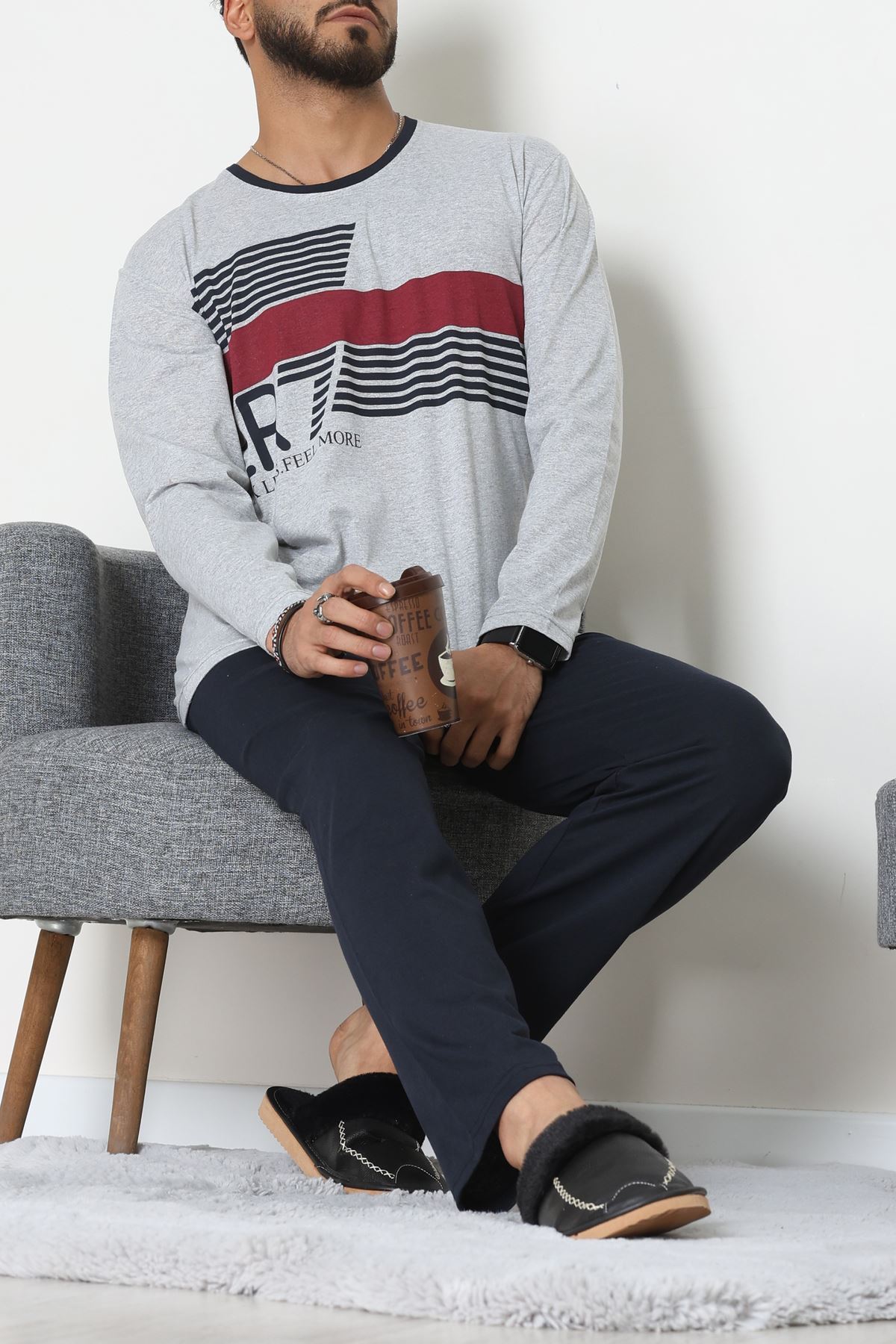 Süprem Erkek Pijama Takımı Grilaci - 42479.1838.