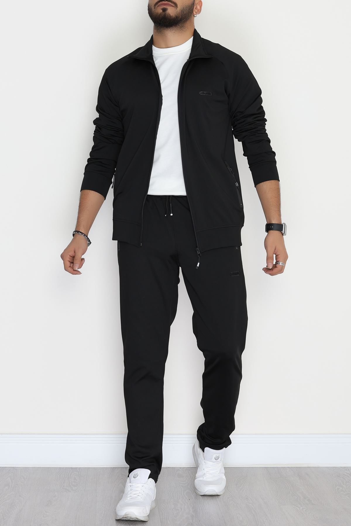 Dalgıç Kumaş Erkek Eşofman Takımı Siyah - 42537.1937.