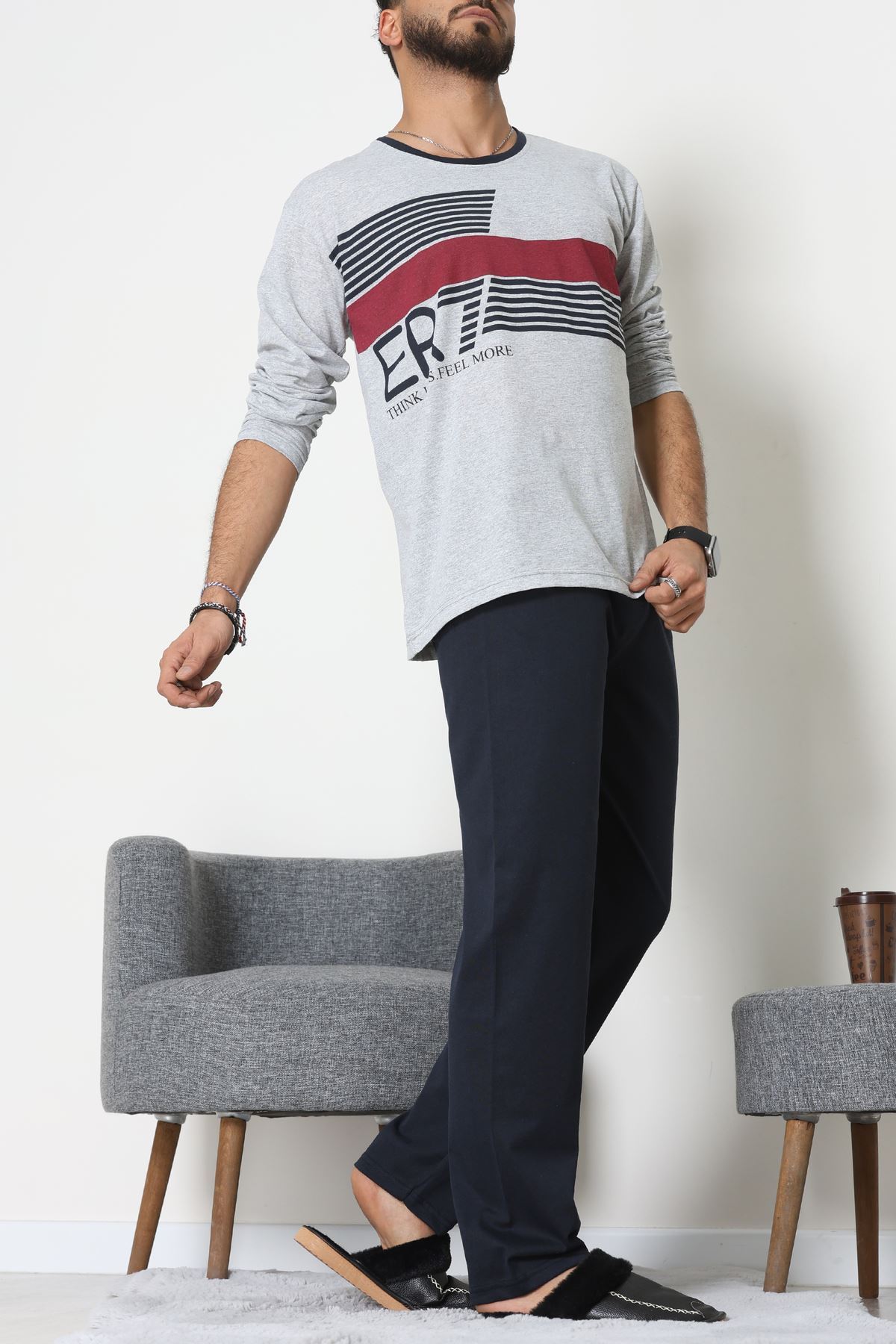 Süprem Erkek Pijama Takımı Grilaci - 42479.1838.