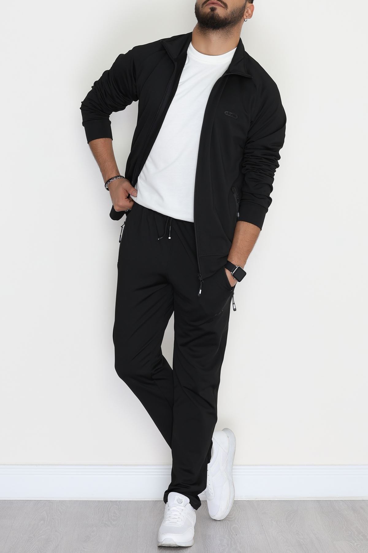 Dalgıç Kumaş Erkek Eşofman Takımı Siyah - 42537.1937.