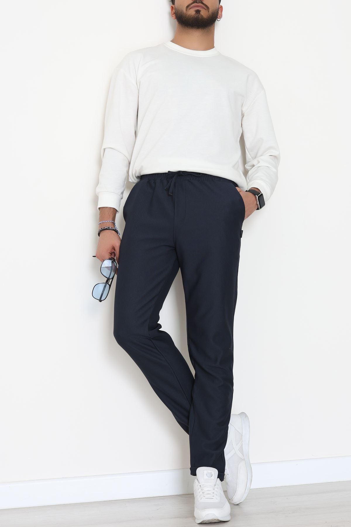 Ottoman Kumaş Erkek Pantolon Lacivert - 42190.1937.