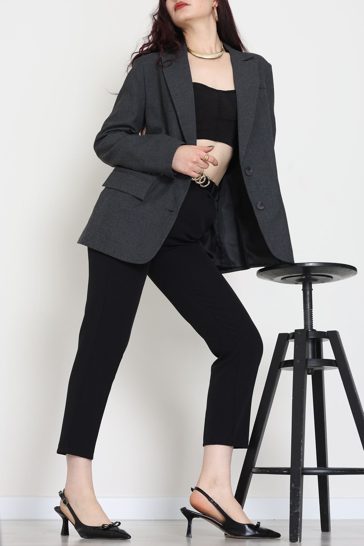 Blazer Ceket Antrasit - 51245.1347.