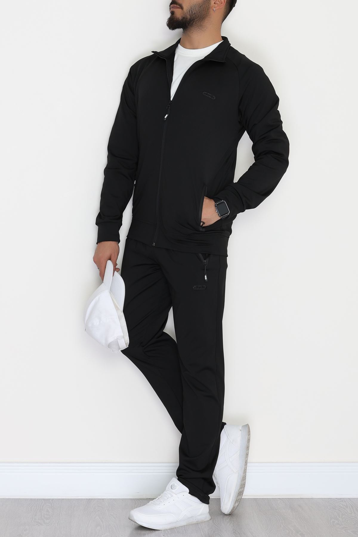 Dalgıç Kumaş Erkek Eşofman Takımı Siyah - 42537.1937.