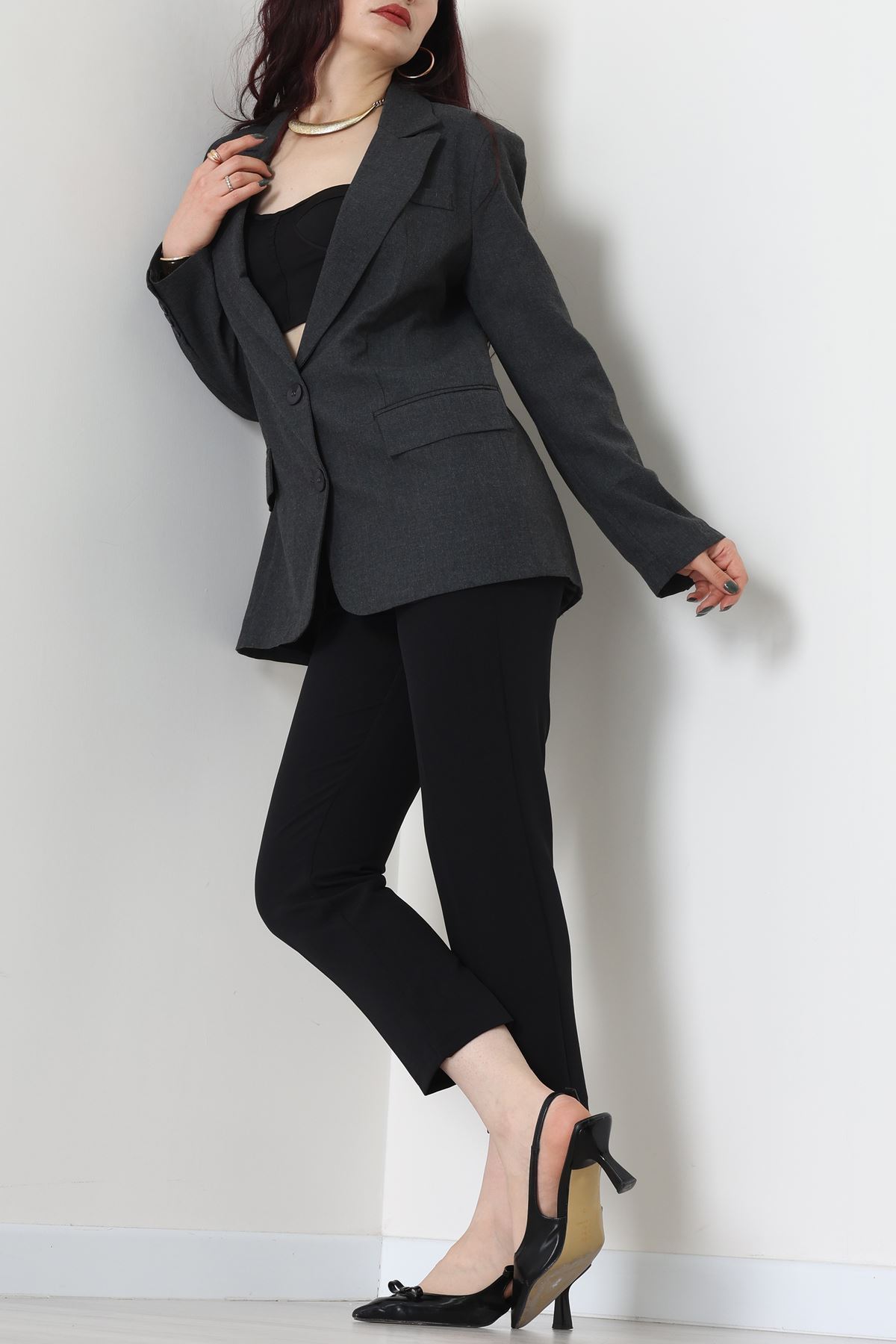 Blazer Ceket Antrasit - 51245.1347.