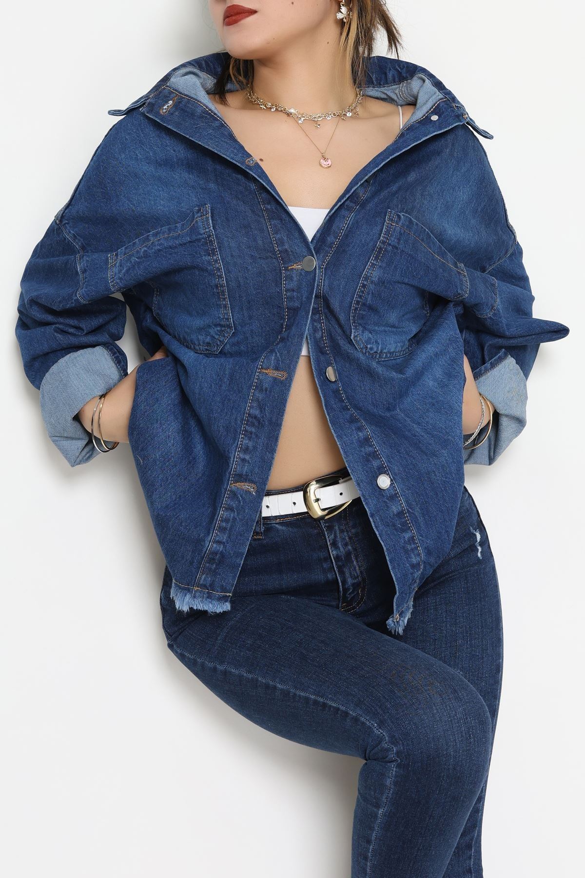 Kot Ceket Mavi - 31873.2088.