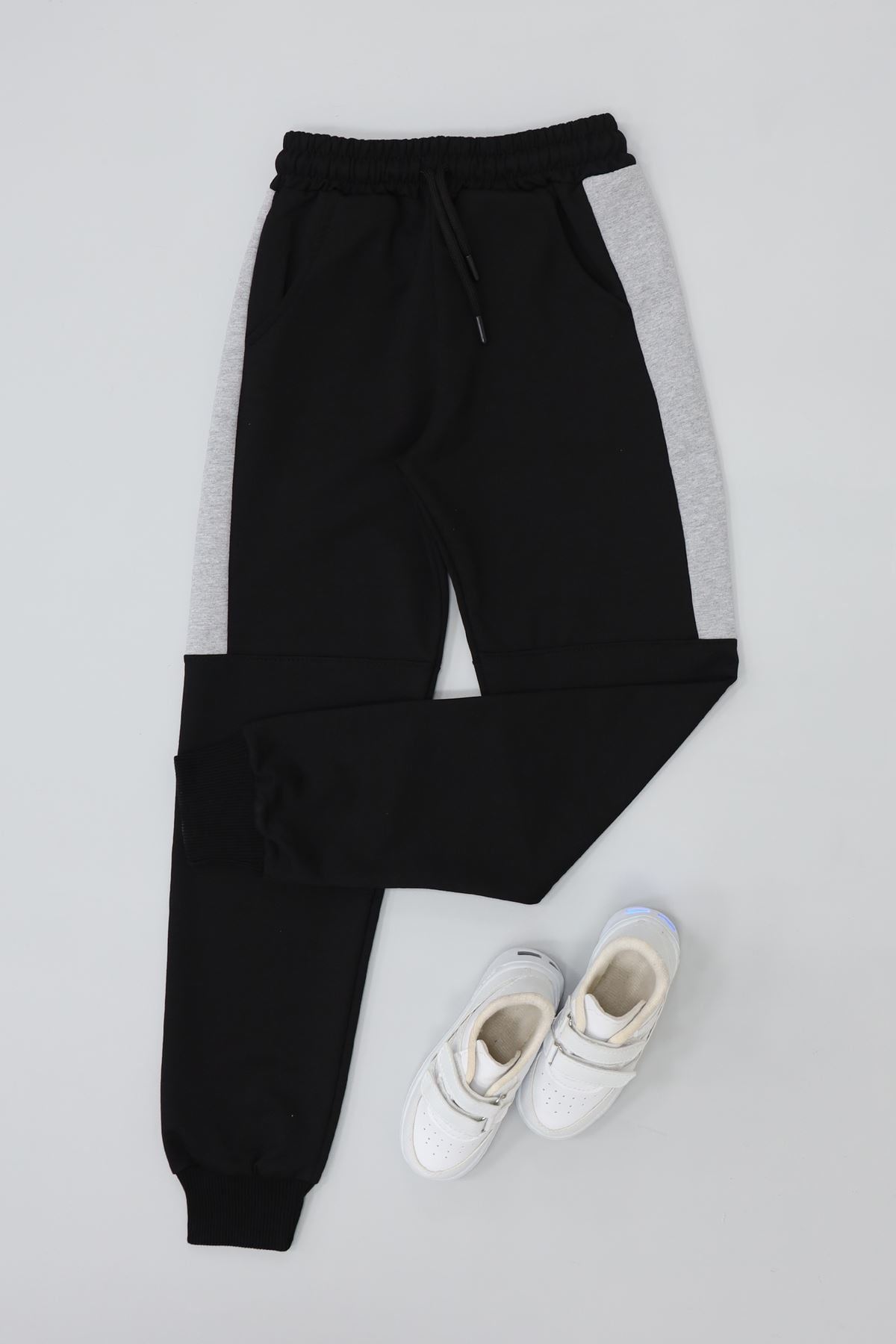 8-16 Yaş 2 İplik Likralı Eşofman Altı Siyah - 52173.2066.