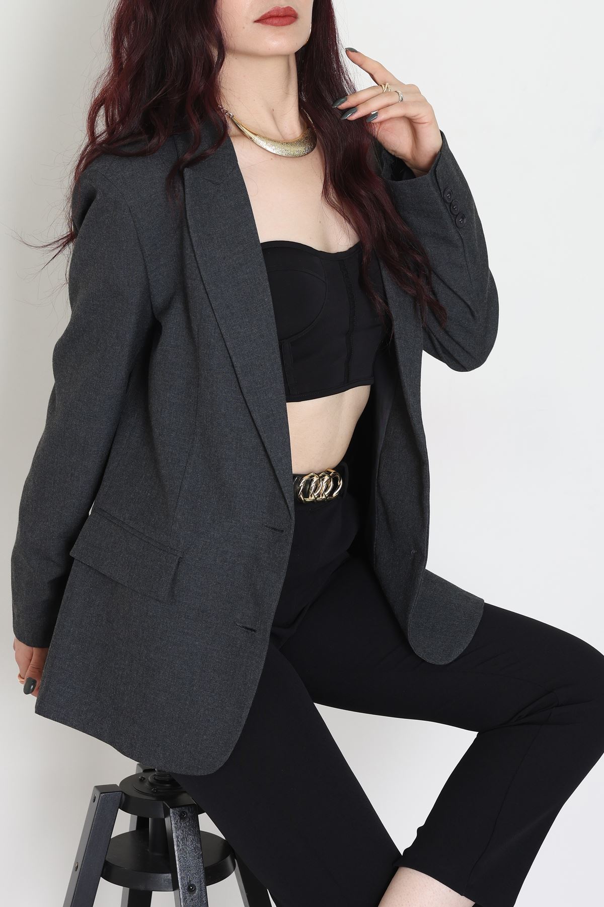 Blazer Ceket Antrasit - 51245.1347.