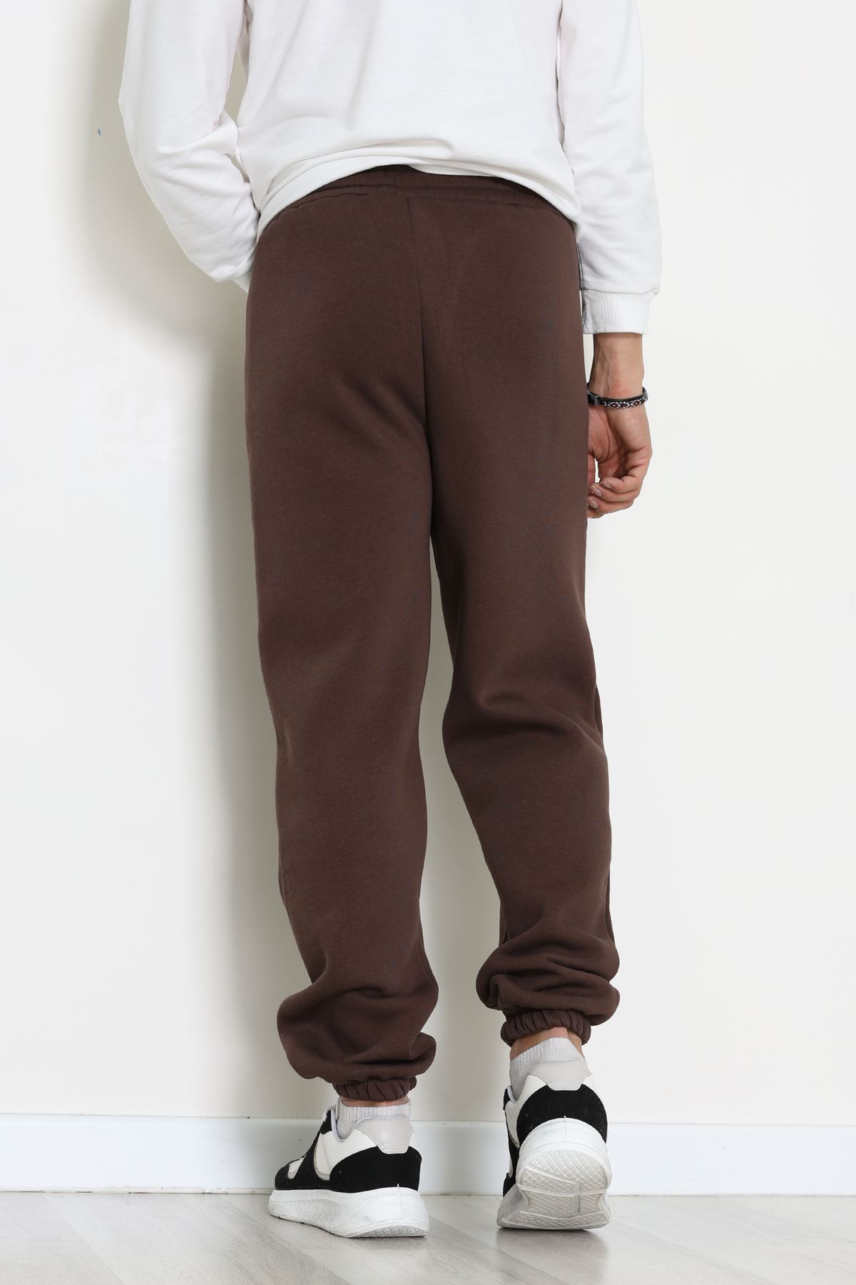 3 İplik Şardonlu Erkek Eşofman Altı Kahve - 42615.1878.