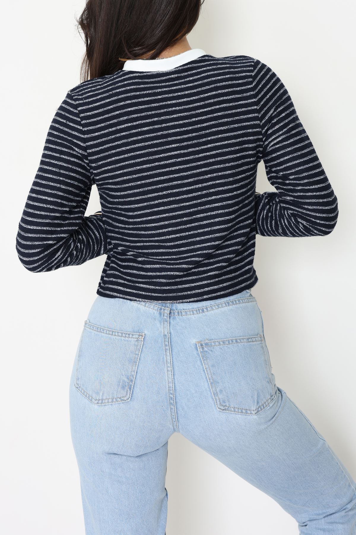 Düğmeli Hırka Lacivert - 31835.2131.