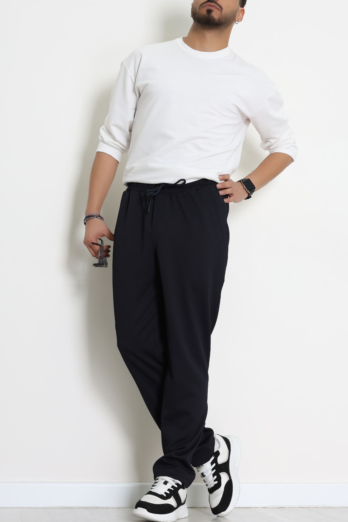 Rahat Kesim Penye Pike Erkek Pantolon Koyulacivert - 81377.1837.