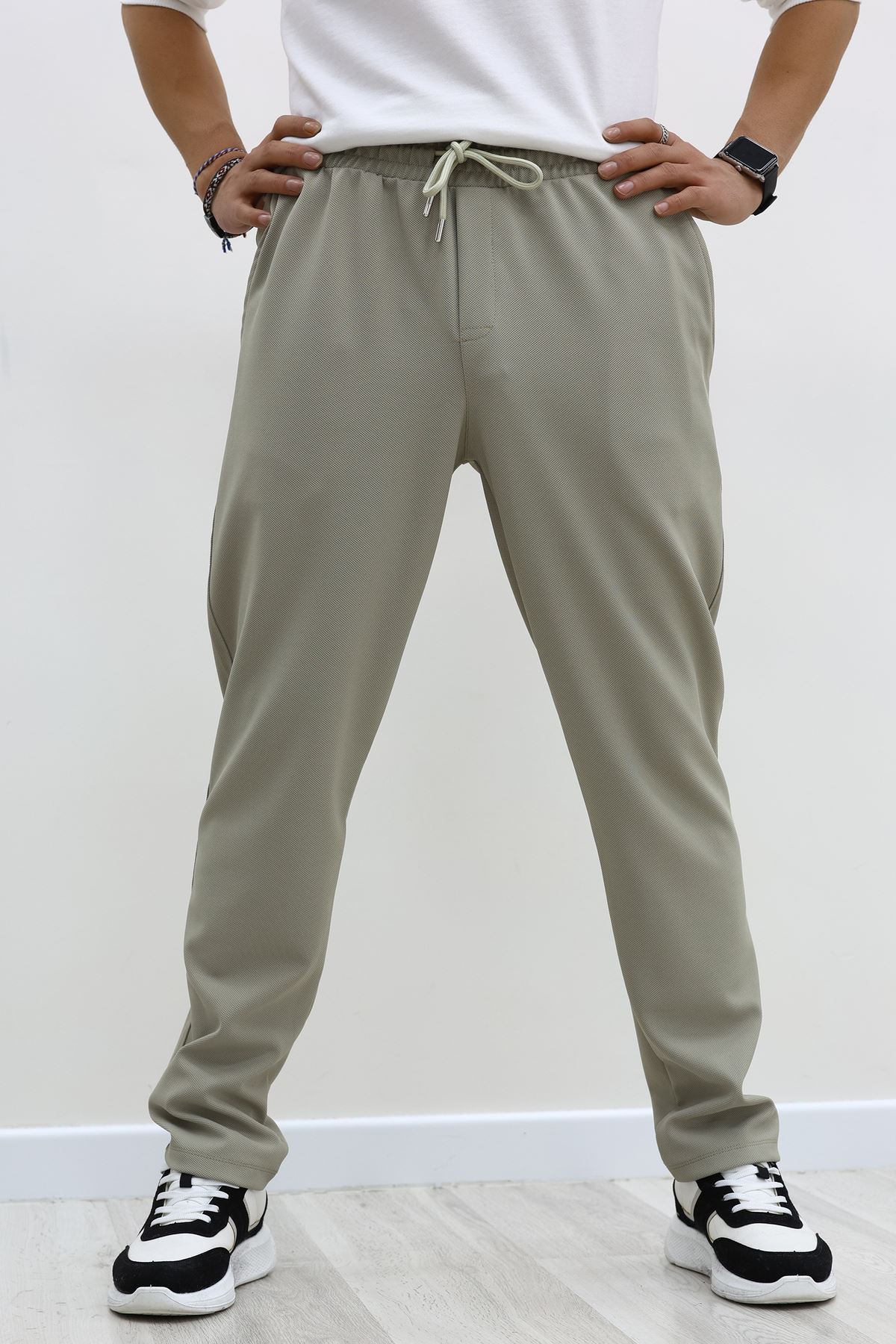 Rahat Kesim Penye Pike Erkek Pantolon Açıkhaki - 81377.1837.