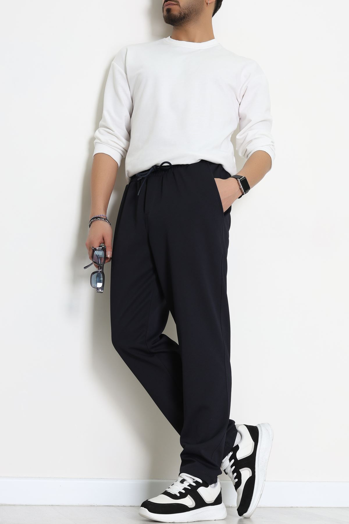 Rahat Kesim Penye Pike Erkek Pantolon Koyulacivert - 81377.1837.