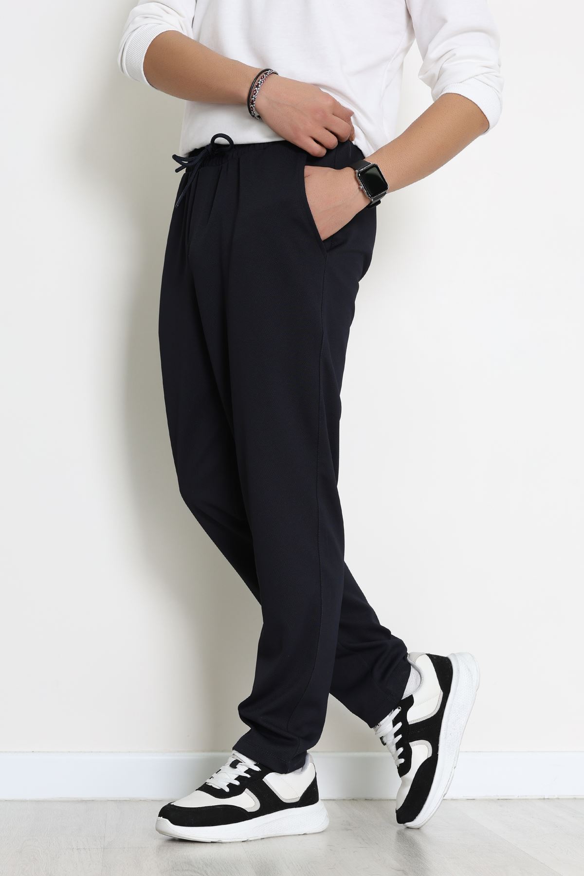 Rahat Kesim Penye Pike Erkek Pantolon Koyulacivert - 81377.1837.