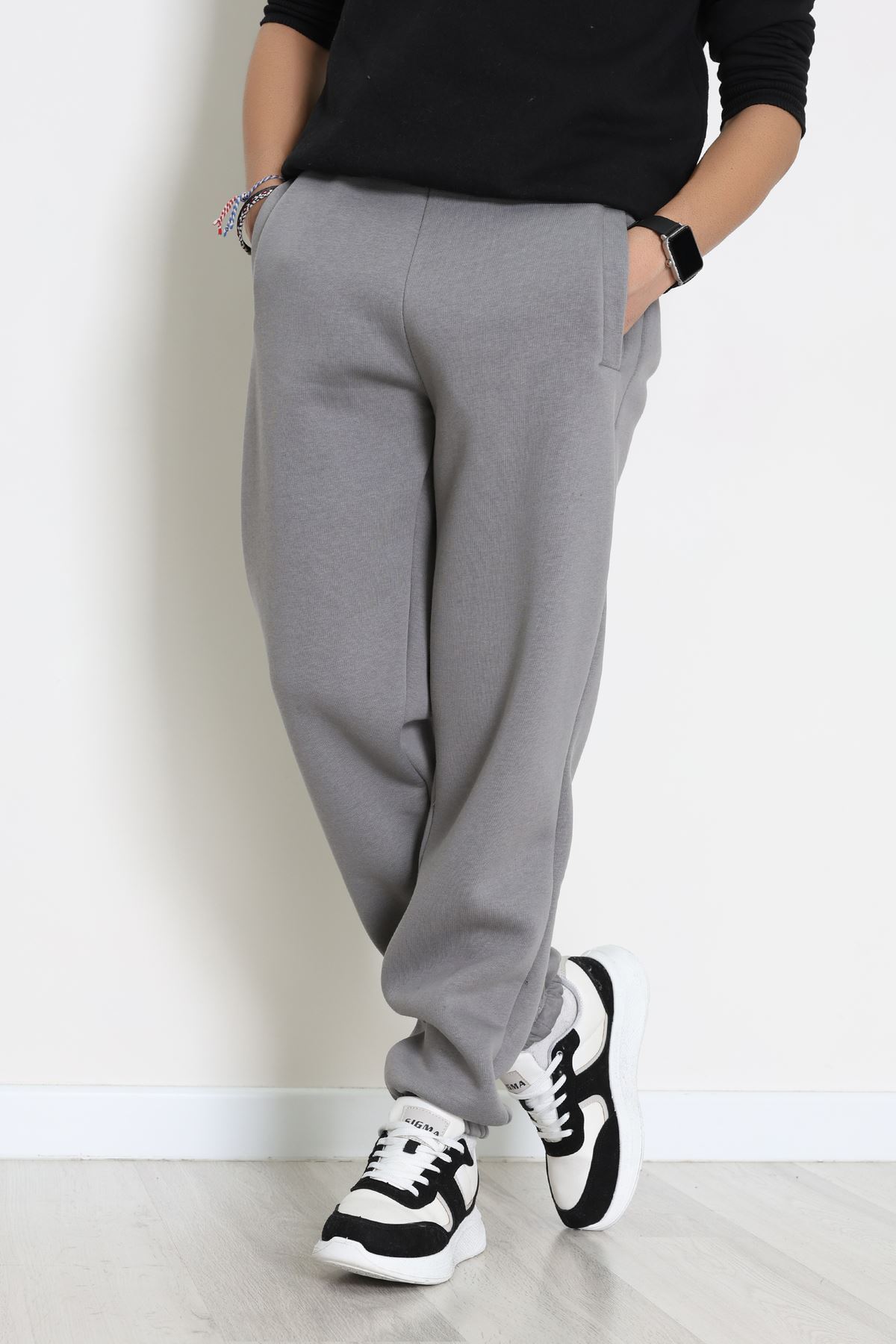 3 İplik Şardonlu Erkek Eşofman Altı Antrasit - 42615.1878.