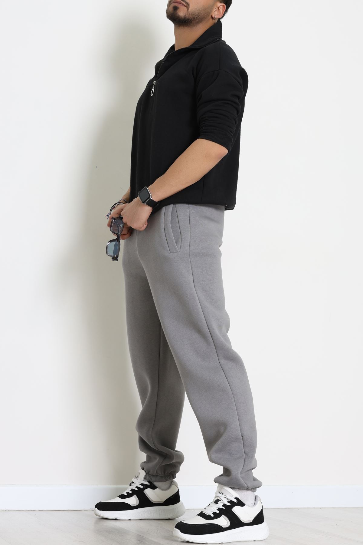 3 İplik Şardonlu Erkek Eşofman Altı Antrasit - 42615.1878.