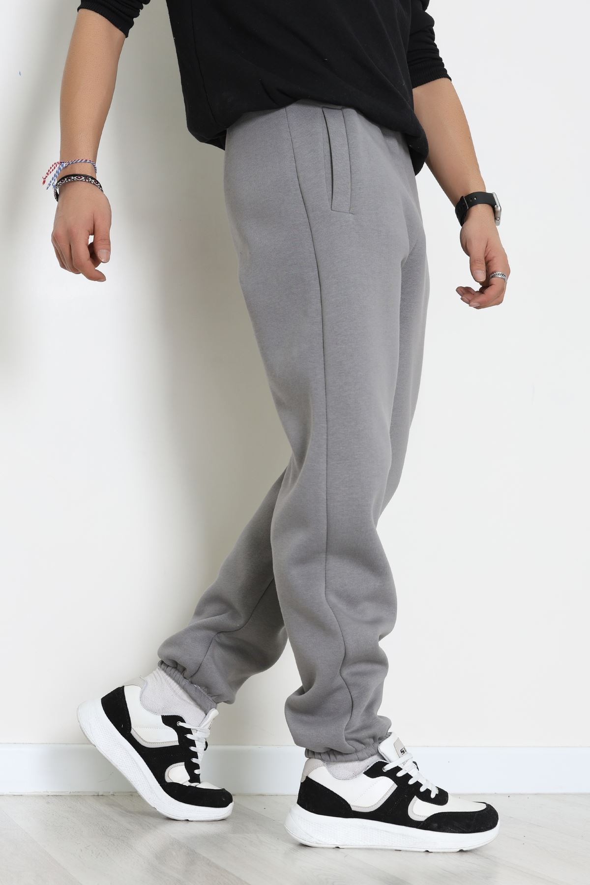 3 İplik Şardonlu Erkek Eşofman Altı Antrasit - 42615.1878.