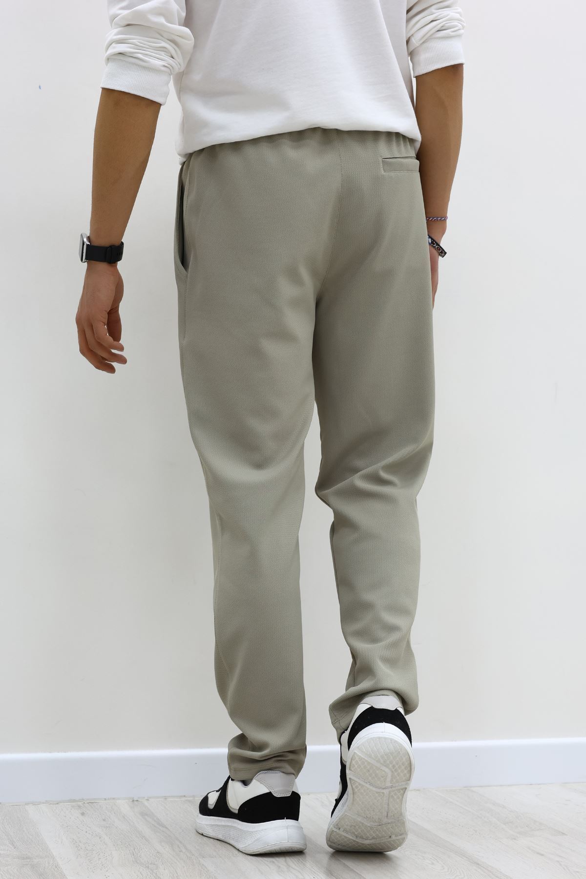 Rahat Kesim Penye Pike Erkek Pantolon Açıkhaki - 81377.1837.