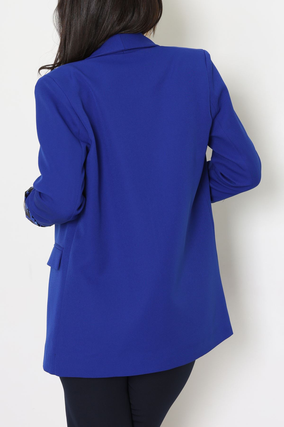 Leopar Astarlı Blazer Ceket Saks - 51500.1355.