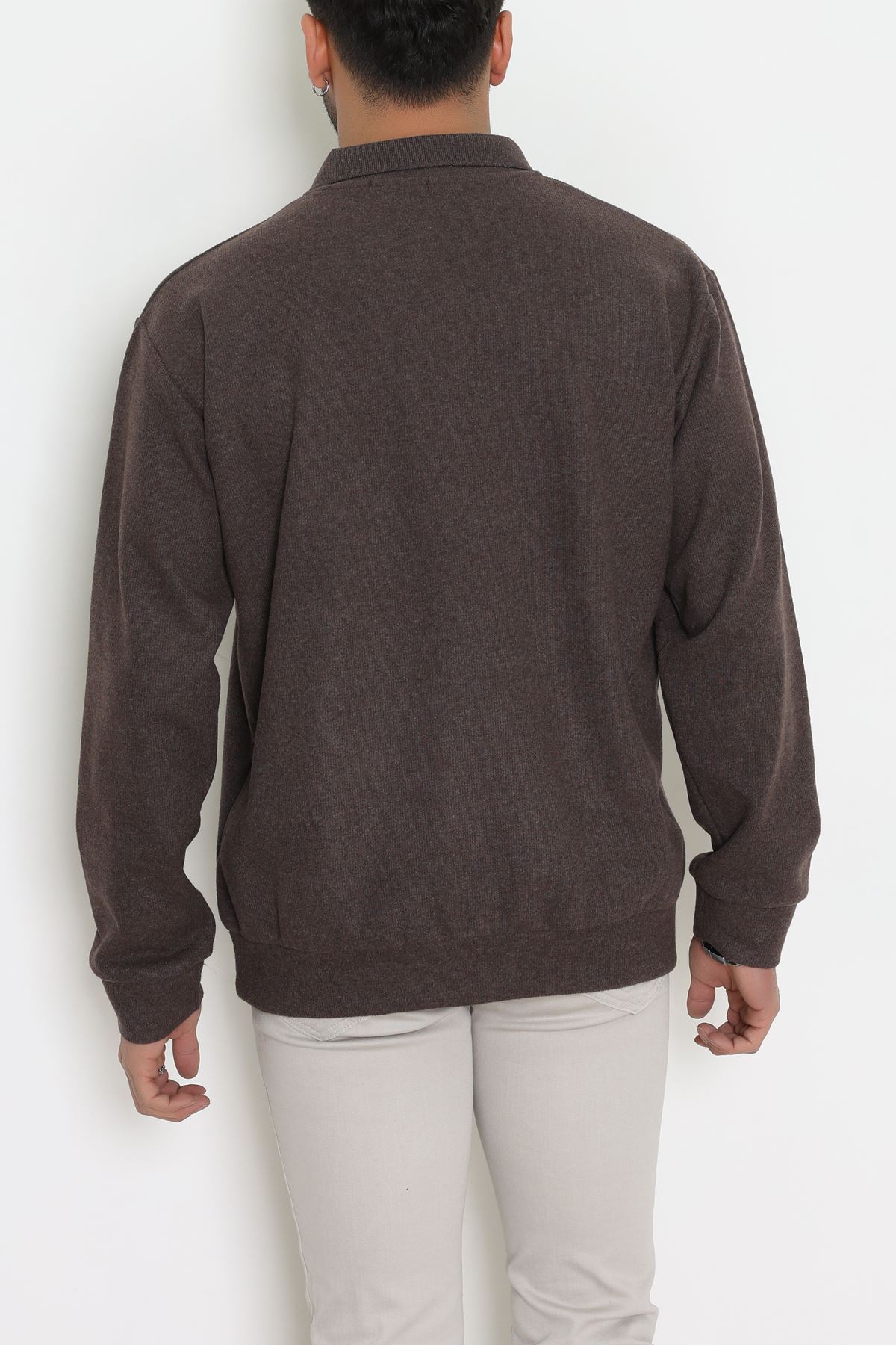 Polo Yaka Selanik Erkek Sweat Kahve - 70863.1567.