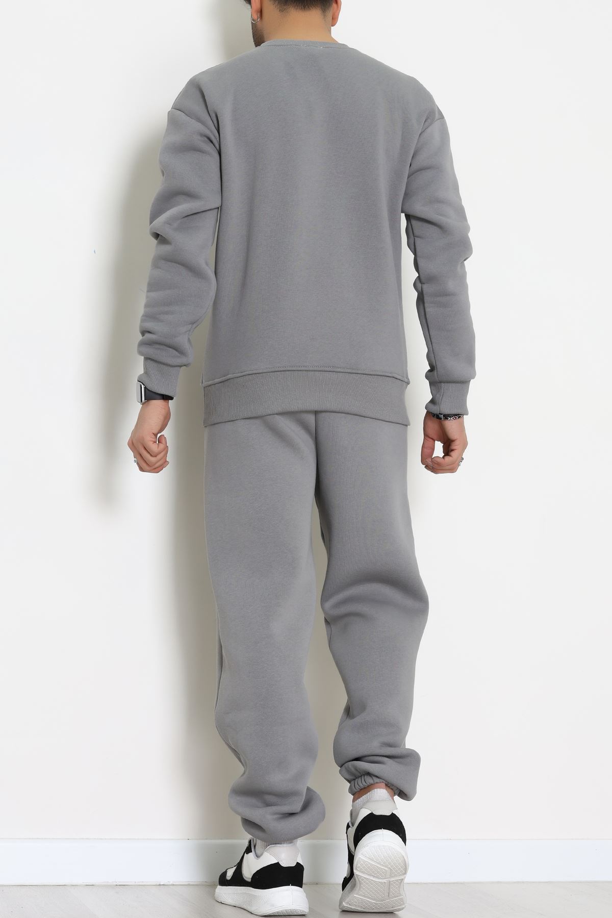 3 İplik Şardonlu Erkek Eşofman Takımı Antrasit - 42612.1878.