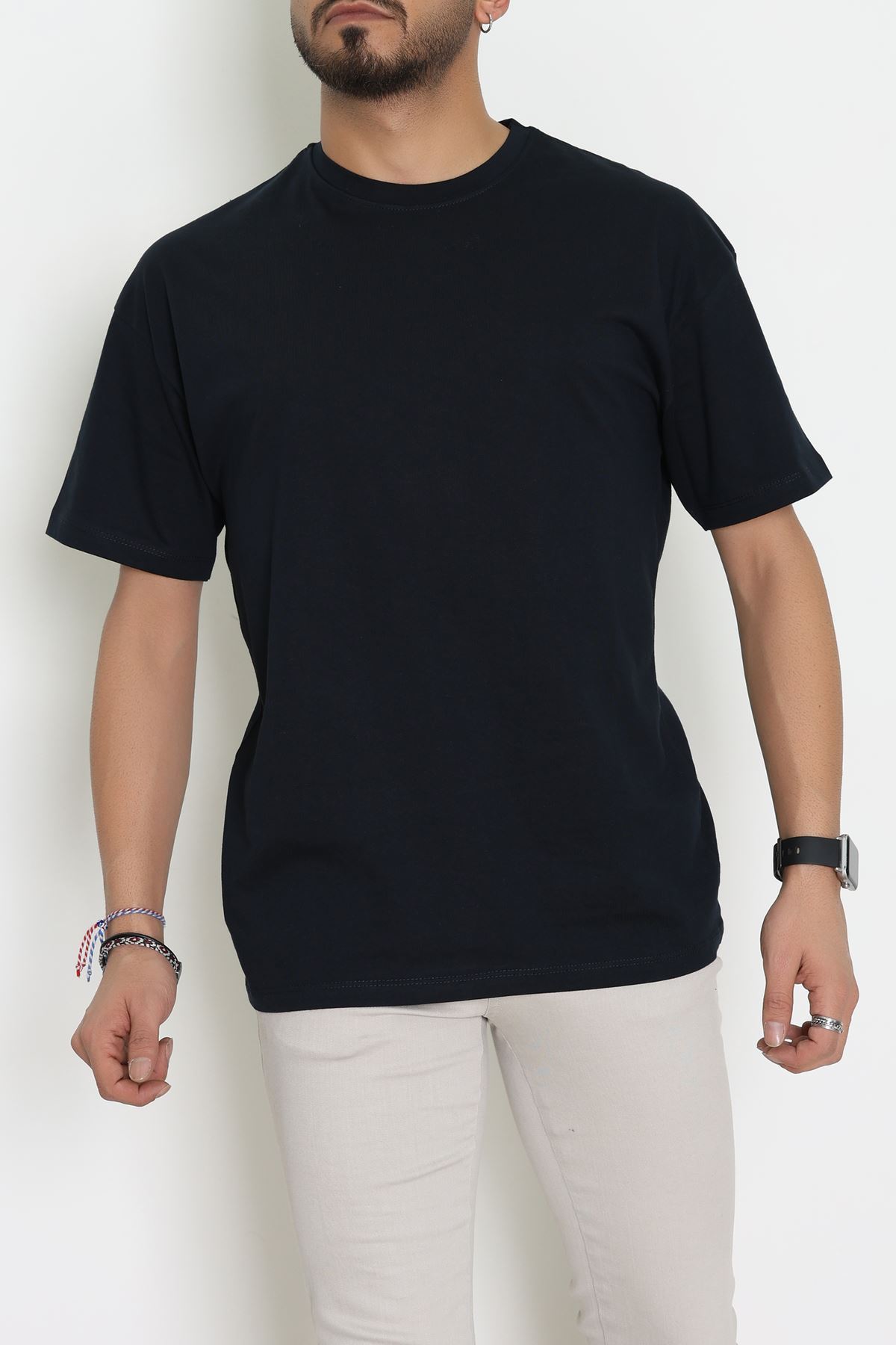 Kompak Penye Unisex Baskısız Oversize Tişört Laci - 55045.1872.