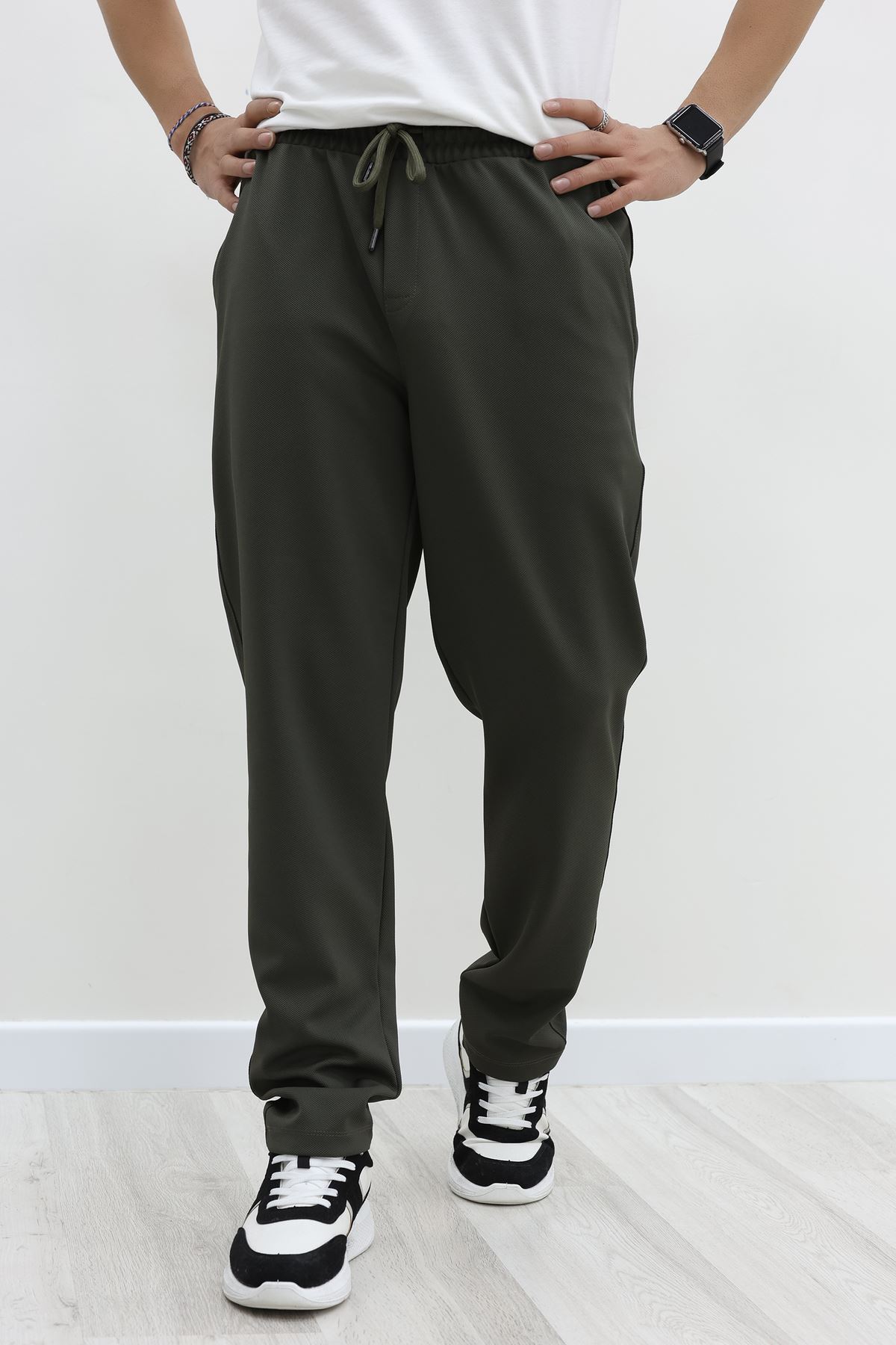 Rahat Kesim Penye Pike Erkek Pantolon Haki - 81377.1837.