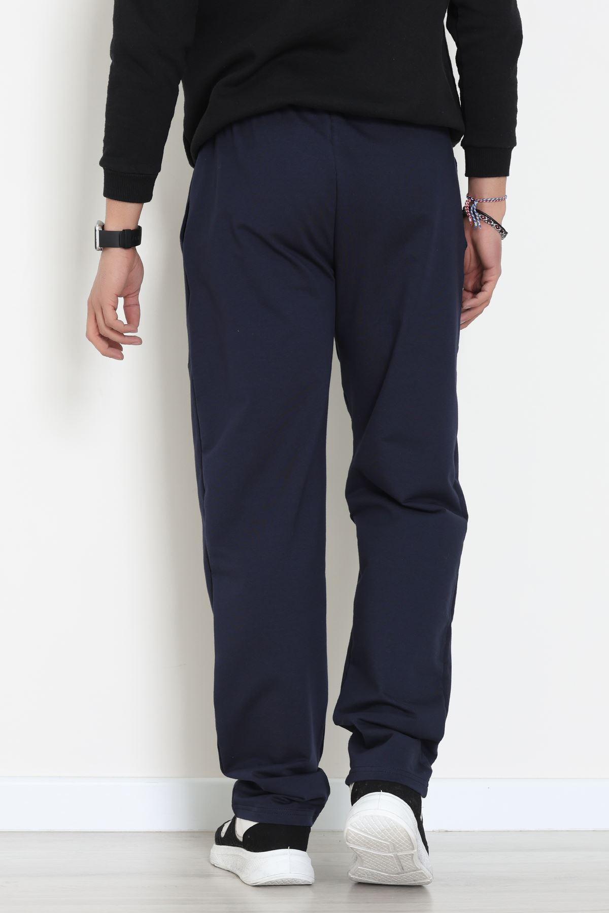 Ara Biyeli 2 İplik Likralı Erkek Eşofman Altı Lacibeyaz - 70900.1938.