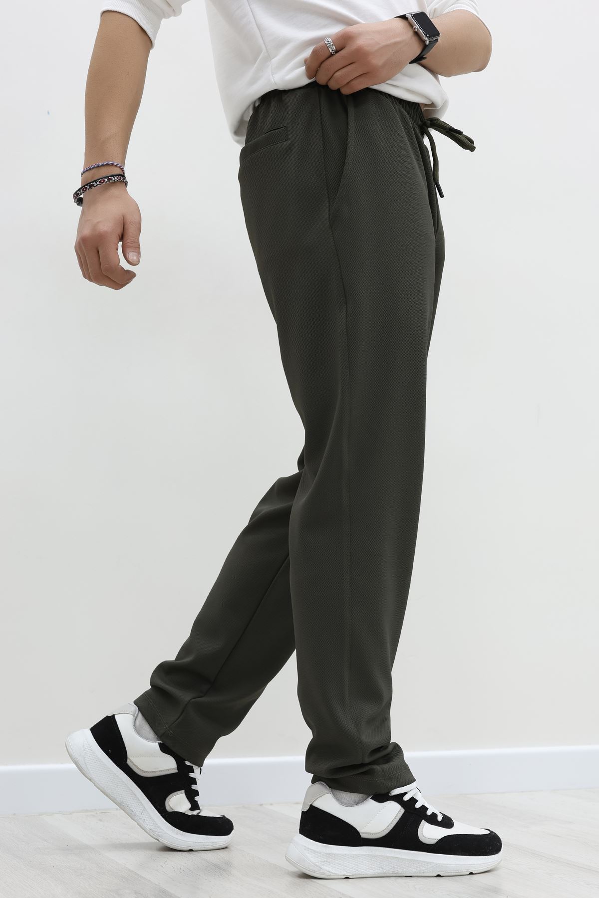 Rahat Kesim Penye Pike Erkek Pantolon Haki - 81377.1837.