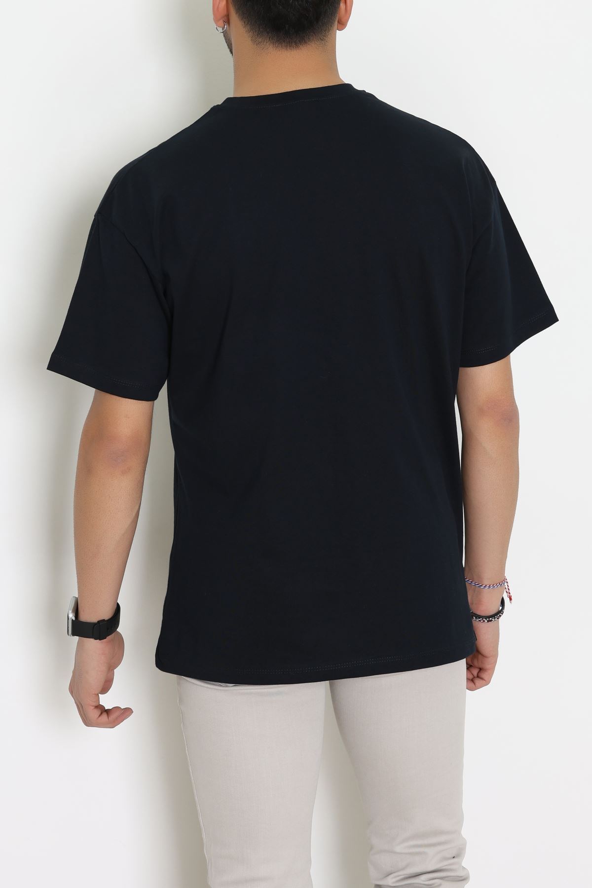 Kompak Penye Unisex Baskısız Oversize Tişört Laci - 55045.1872.