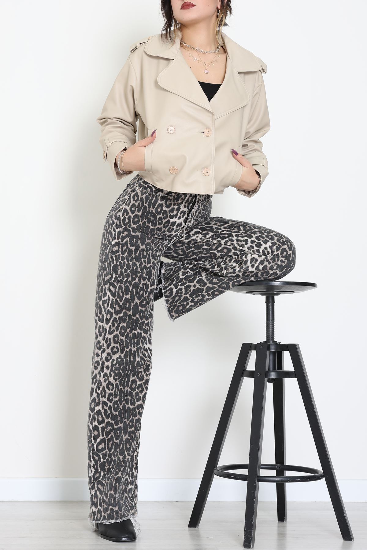 Astarlı Deri Ceket Taş - 8678.179.